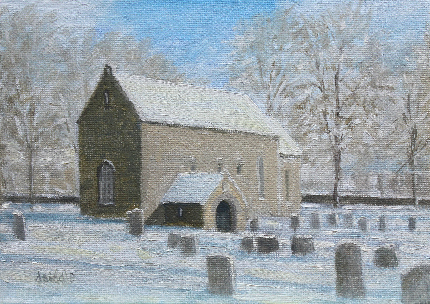 Escomb Saxon Church sketch - Bishop Auckland